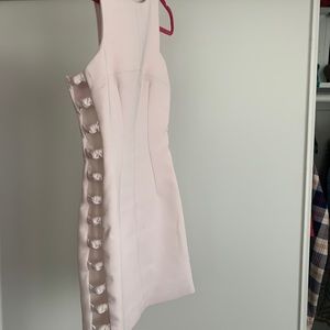 By Johnny Knot Down Dress in Light Blush Pink